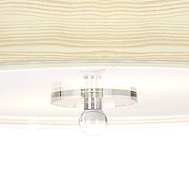 Image3 of Birch Blonde 16" Wide Crystal Accent Semi-Flush Ceiling Light more views