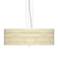 Birch Blonde Giclee 24" Wide Four Light Pendant Chandelier