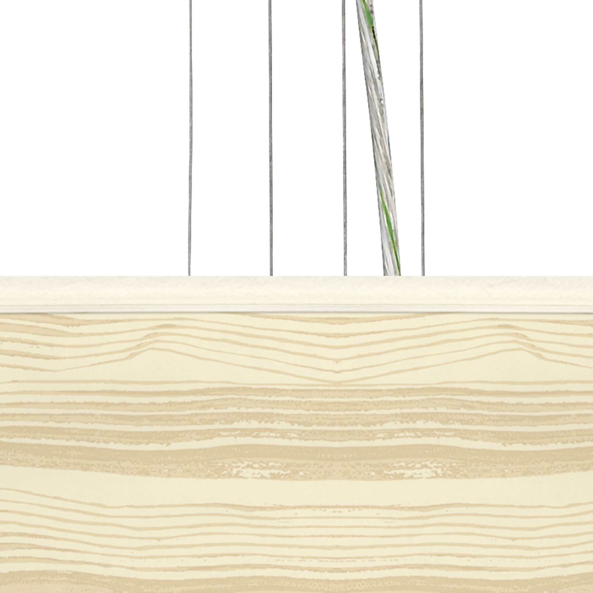 Image 2 Birch Blonde Giclee 24" Wide Four Light Pendant Chandelier more views