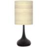 Birch Blonde Giclee Black Droplet Table Lamp