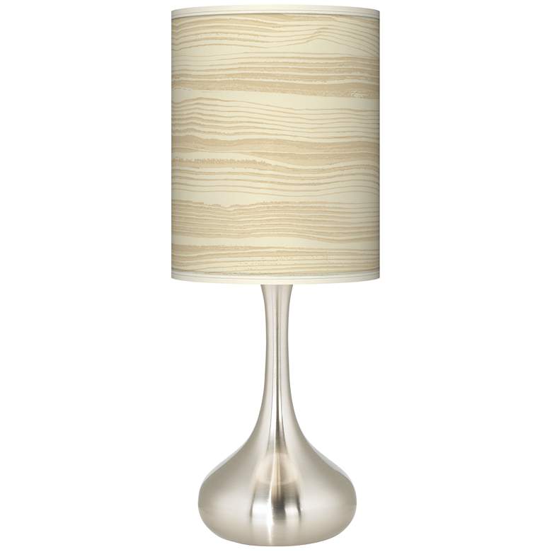 Image 2 Birch Blonde Giclee Droplet Table Lamp