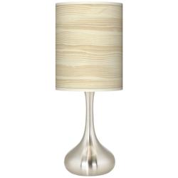 Birch Blonde Giclee Droplet Table Lamp