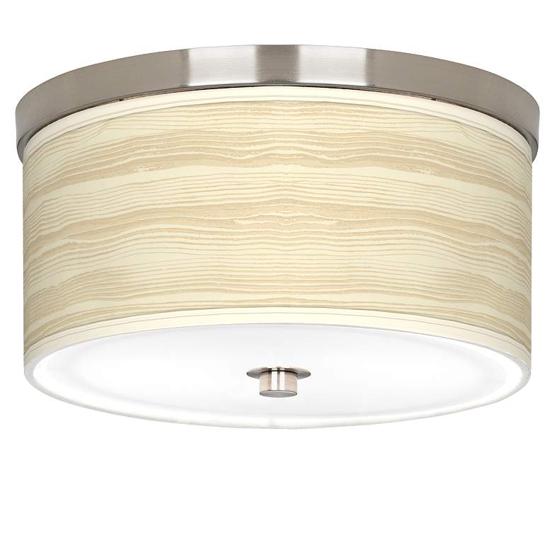 Image 1 Birch Blonde Giclee Nickel 10 1/4" Wide Ceiling Light