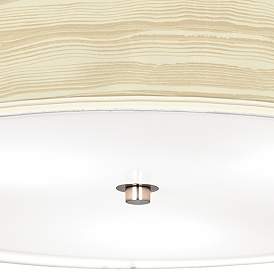 Image3 of Birch Blonde Giclee Nickel 20 1/4" Wide Ceiling Light more views