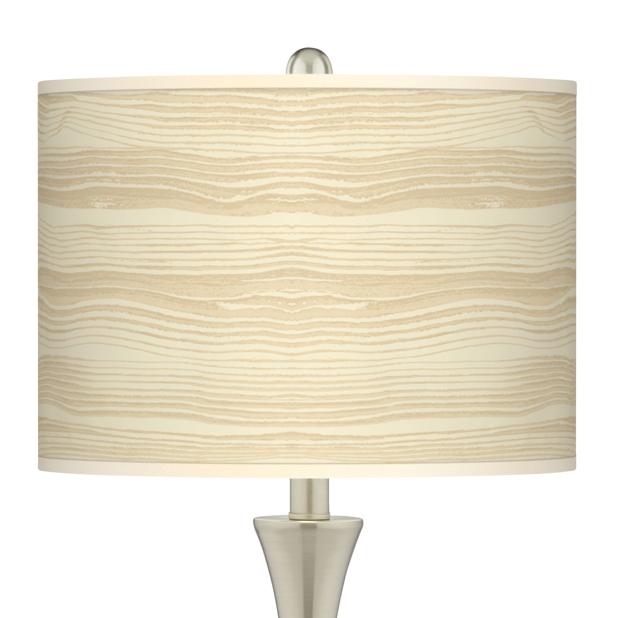 Image 2 Birch Blonde Trish 26 1/4"H Brushed Nickel Touch Table Lamps Set of 2 more views