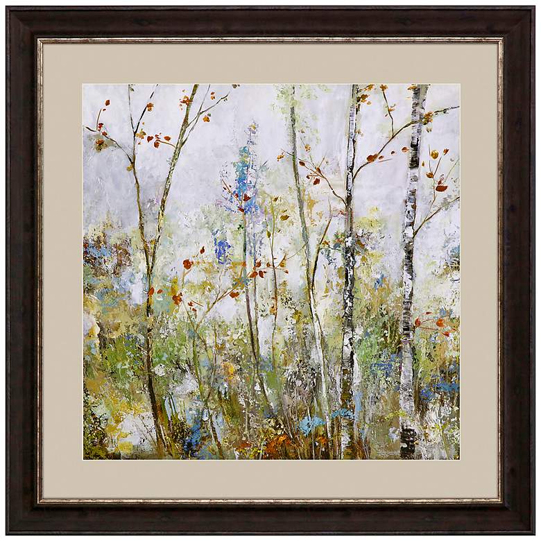 Image 1 Birch Forest I 42" Square Giclee Framed Wall Art