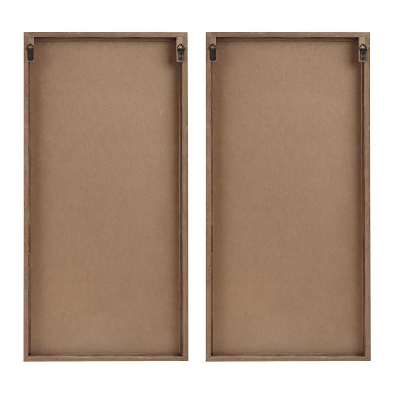 Image 6 Birch Palms Carved 35" High Dark Brown 2-Piece Wall Art Set more views