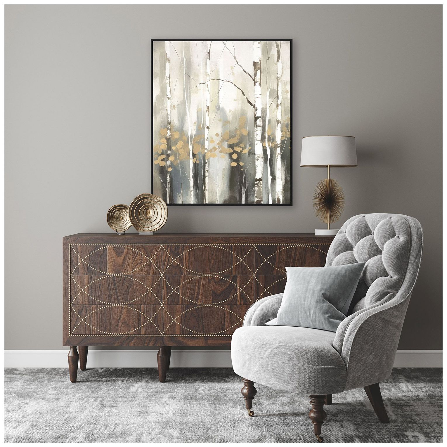 Image 4 Birch Silhouette IV 29"W x 35"H Canvas more views