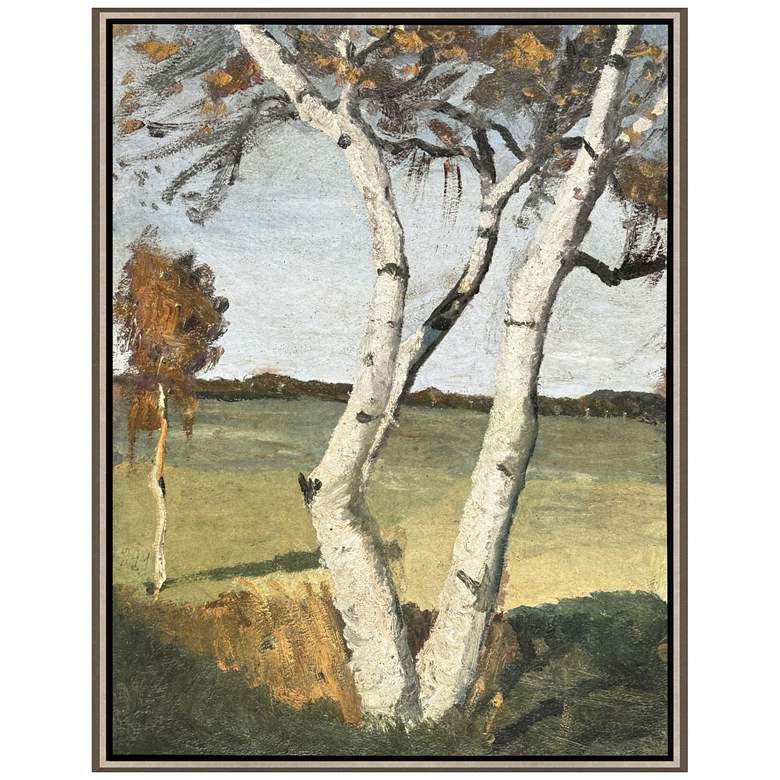 Image 1 Birch Tree in a Landscape 39"W x 51"H Canvas