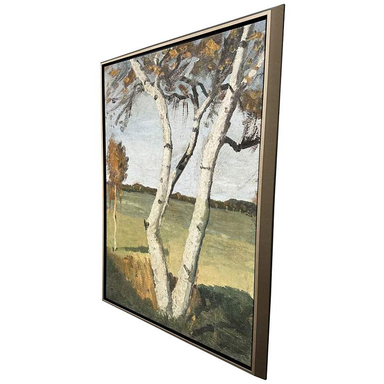 Image 2 Birch Tree in a Landscape 39"W x 51"H Canvas more views