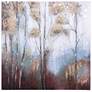 Birch Trees - Heavy Textured Hand Painted Canvas With Gold Foil