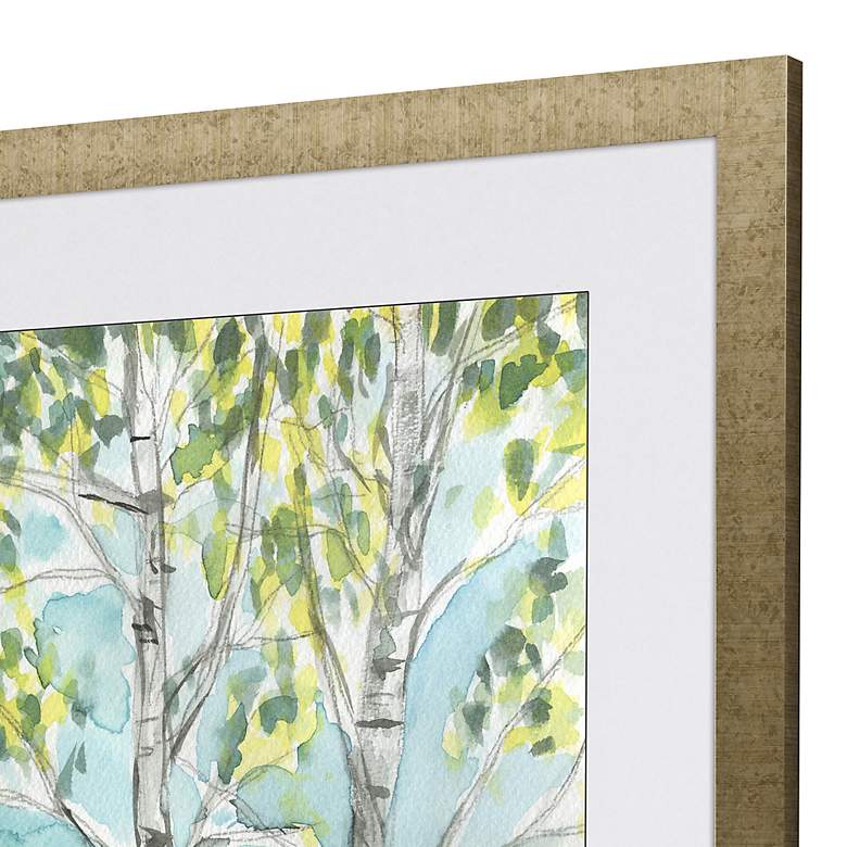 Image 2 Birch Trees I 39 inch High Rectangular Giclee Framed Wall Art more views