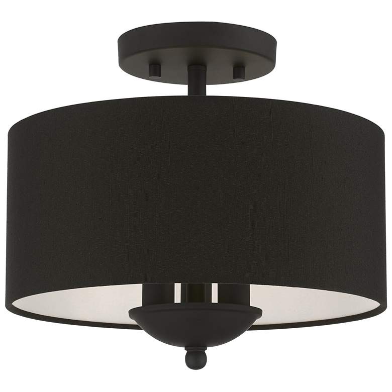 Image 1 Birchwood 3 Light Black Semi-Flush Mount