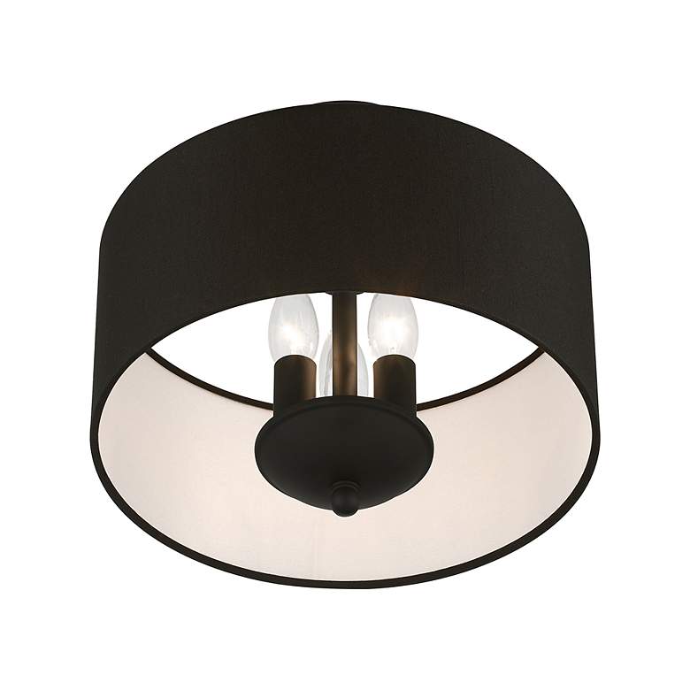 Image 3 Birchwood 3 Light Black Semi-Flush Mount more views