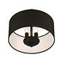 3_Birchwood 3 Light Black Semi-Flush Mount more views