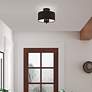 4_Birchwood 3 Light Black Semi-Flush Mount more views