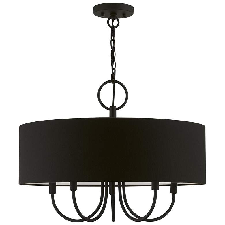 Image 1 Birchwood 5 Light Black Pendant