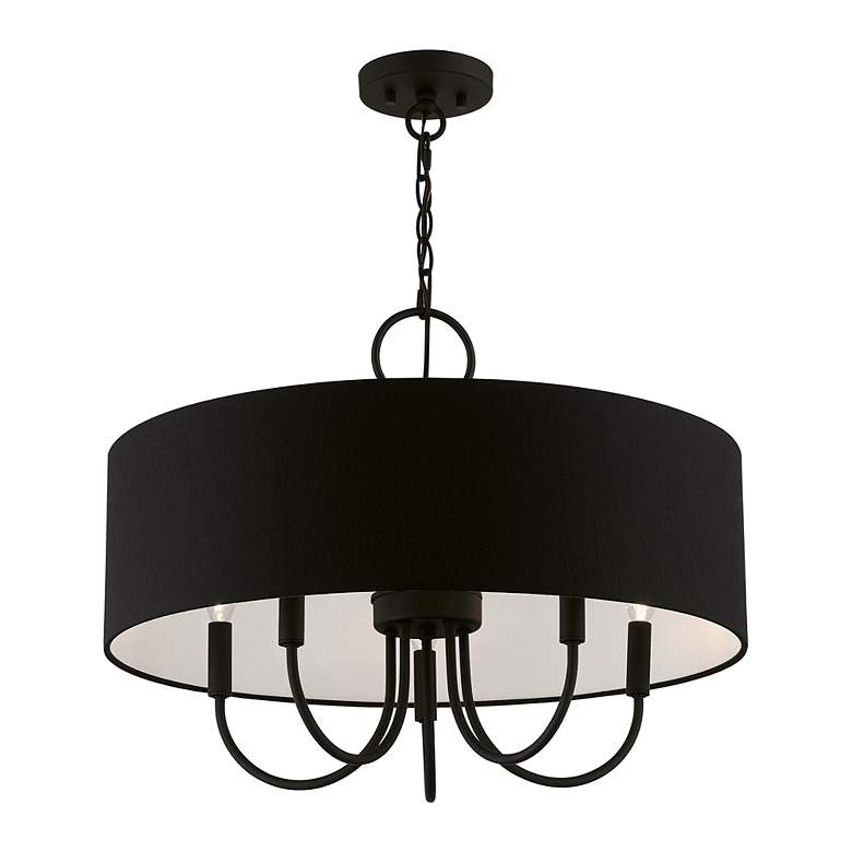 Image 4 Birchwood 5 Light Black Pendant more views