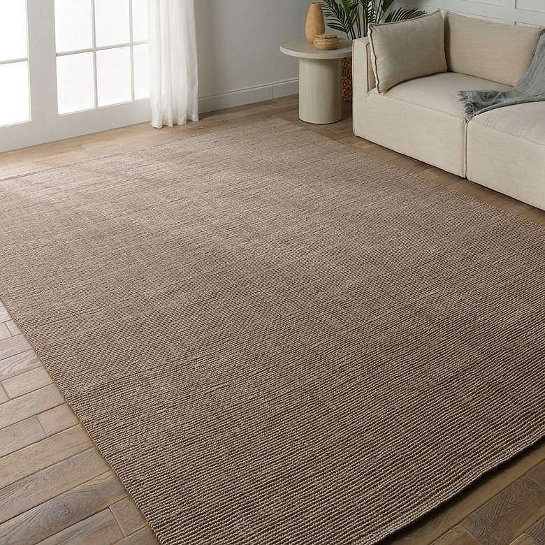 Image 1 Birchwood Alyster BRH02 5'x8' Taupe Rectangular Area Rug