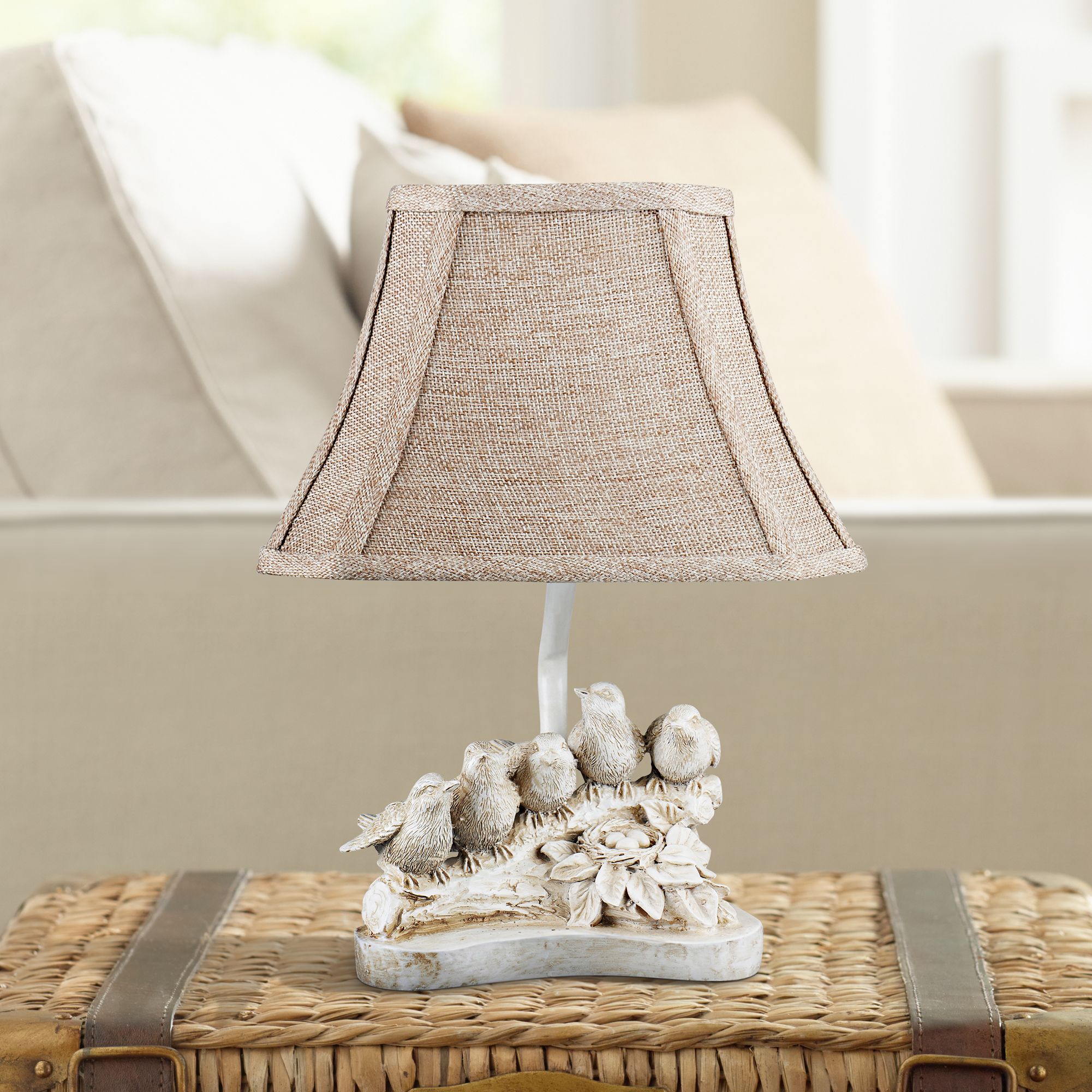 white accent lamp