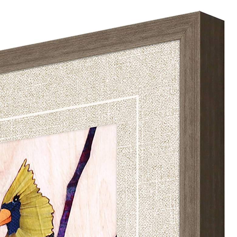 Image 4 Bird Family 26" High Rectangular 4-Piece Framed Wall Art Set more views