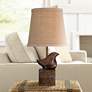 Bird Moderne Crackle Finish 15 1/2" High Small Accent Lamp