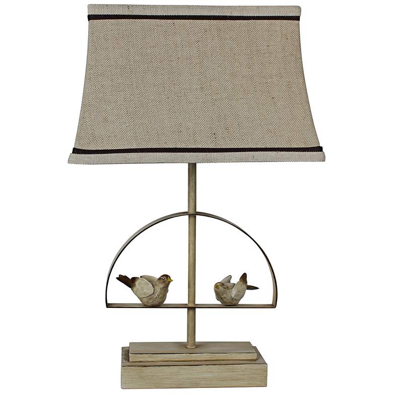 Image 1 Bird Swing Taupe Accent Table Lamp