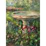 1_Birdbath 40" High All-Weather Outdoor Canvas Wall Art