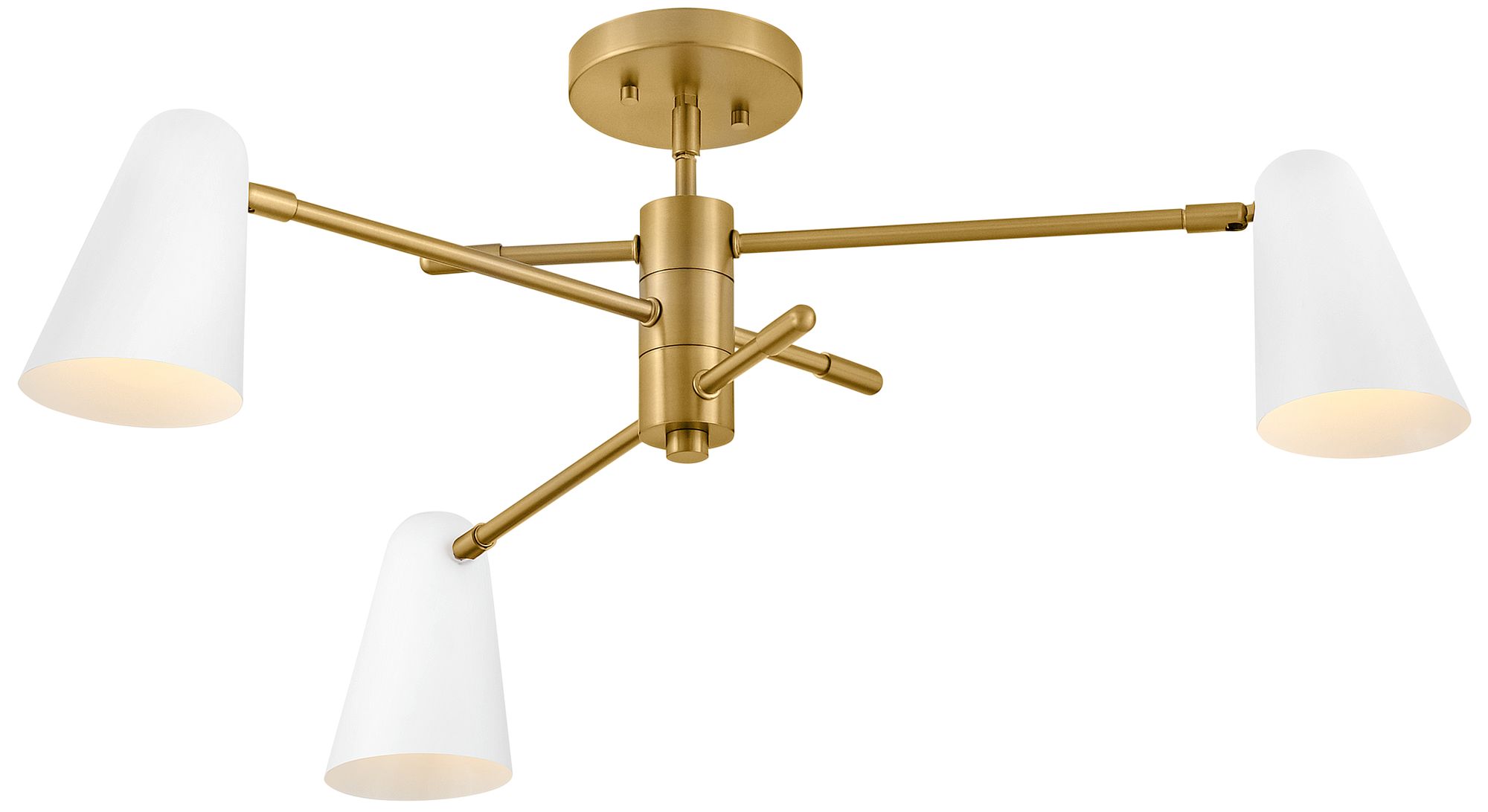 Image 4 Birdie 30" Wide Lacquered Brass 3-Tier Chandelier more views