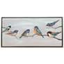 Birdie Birds 47 1/4" Wide Framed Canvas Wall Art