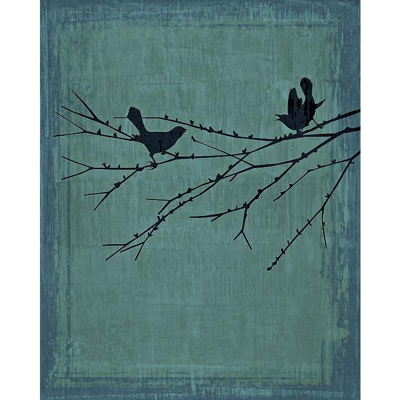 Image 1 Birds At Rest Patina Giclee 40 inch High Canvas Wall Art