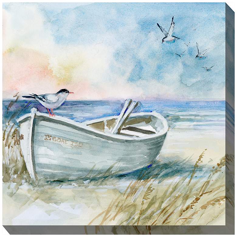 Image 2 Birds Eye View No 1 24" Square Outdoor Canvas Wall Art