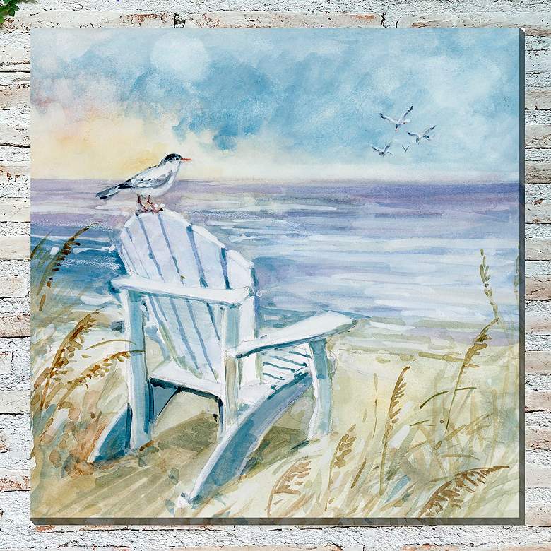 Image 1 Birds Eye View No 2 24" Square Outdoor Canvas Wall Art