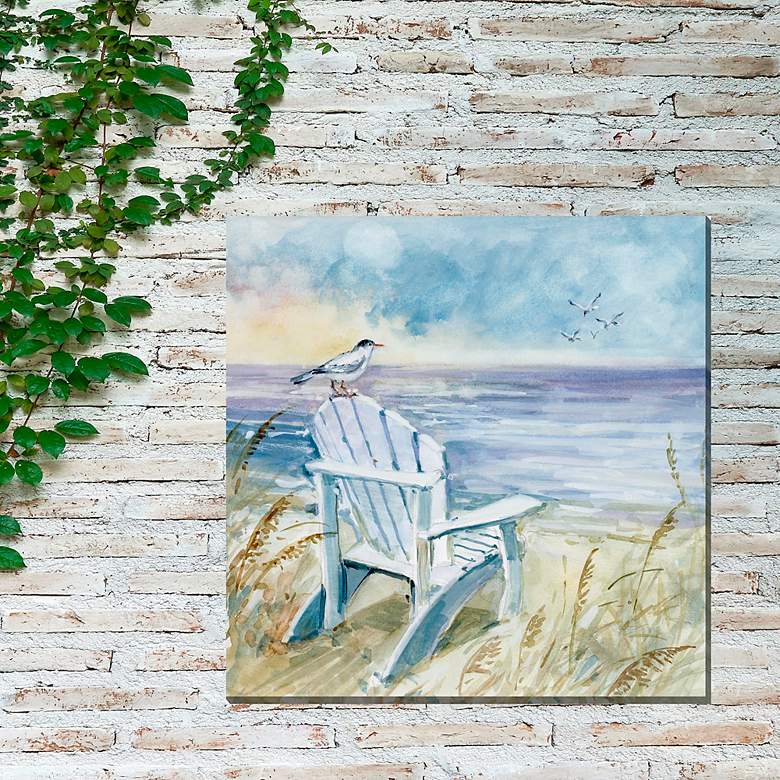 Image 4 Birds Eye View No 2 24" Square Outdoor Canvas Wall Art more views