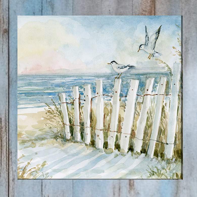 Image 1 Birds Eye View No 3 24" Square Outdoor Canvas Wall Art