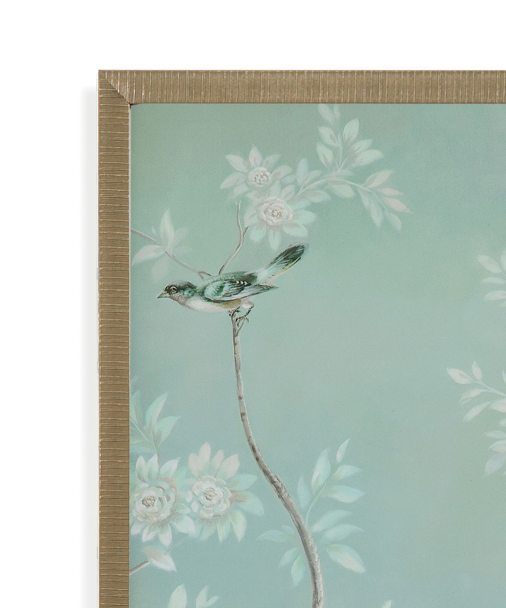Image 2 Birds & Flowers 21" x 41" Framed Print Set of 2 more views