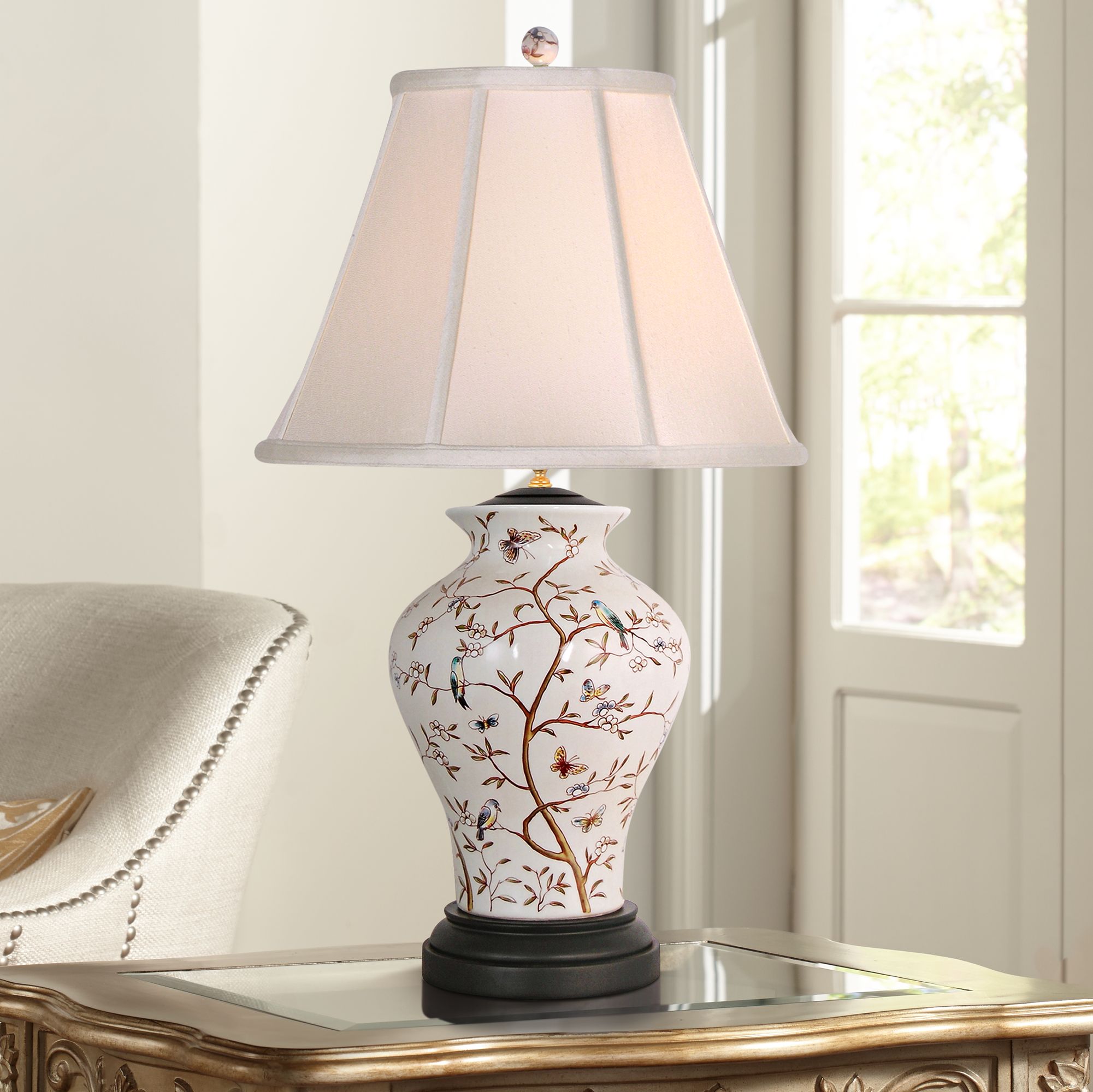 Table lamp with birds on best sale the base