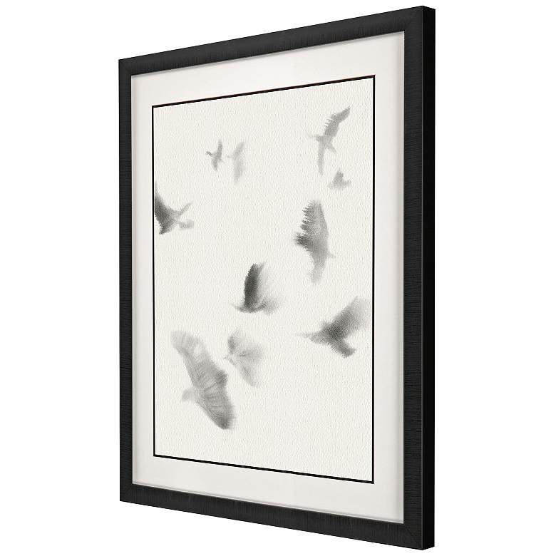 Image 2 Birds in Flight Glide 33"W x 39"H Transitional Framed Art more views