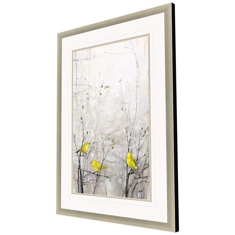 Image 3 Birds in Trees II 48"H Rectangular Giclee Framed Wall Art more views