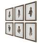 7_Birds of a Feather 20"H 6-Piece Printed Framed Wall Art Set more views