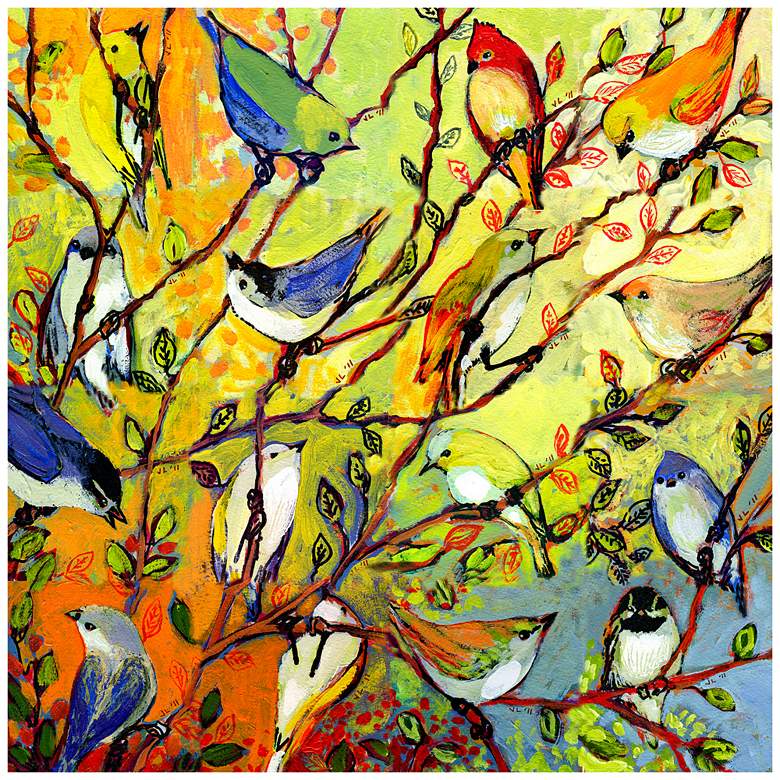 Image 1 Birds Of A Feather 24" Square Indoor-Outdoor Wall Art