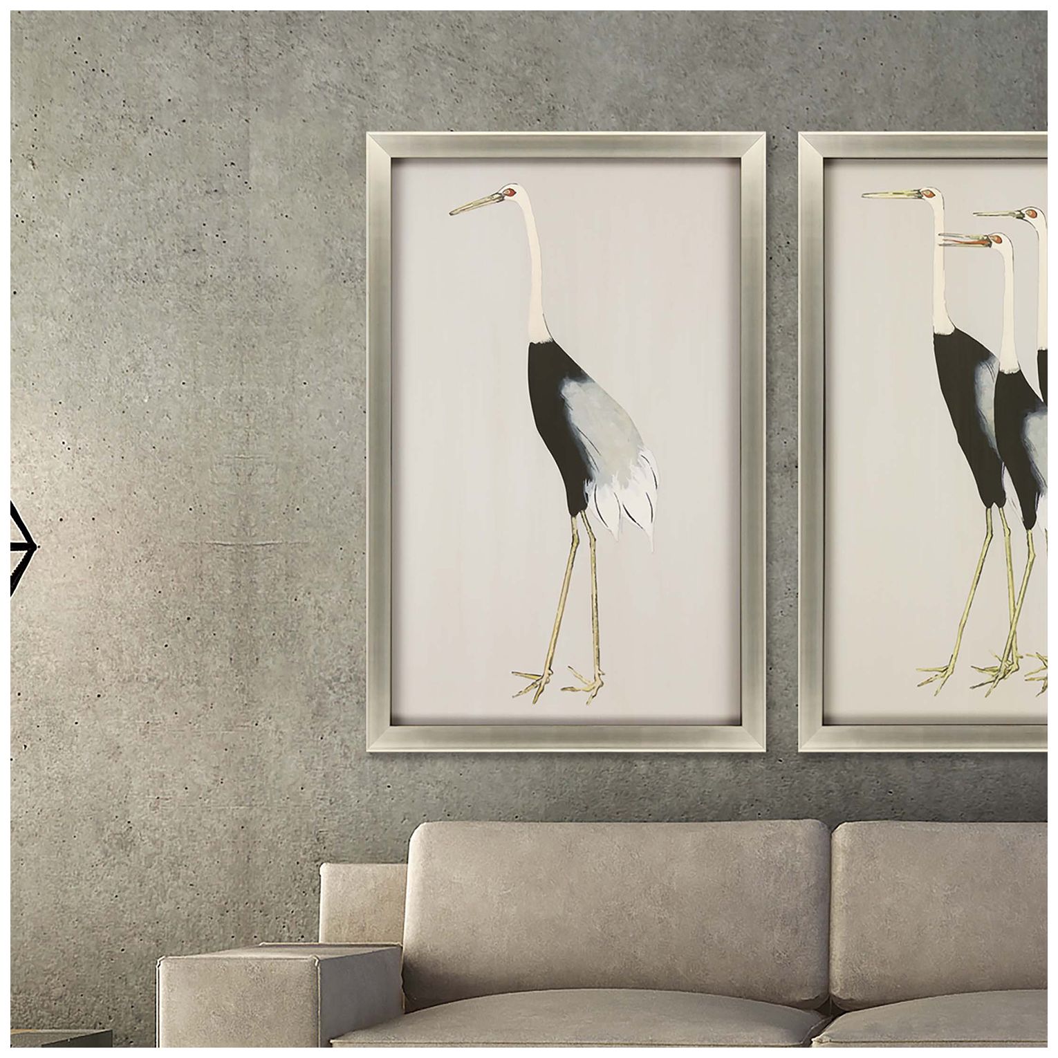 Image 2 Birds of a Feather I 34"W x 52"H Framed Art more views
