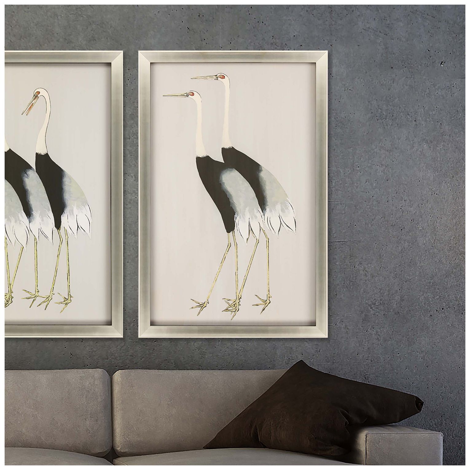 Image 2 Birds of a Feather II 34"W x 52"H Framed Art more views