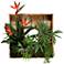Birds of Paradise 34" Wide Faux Flowers in Shadow Box