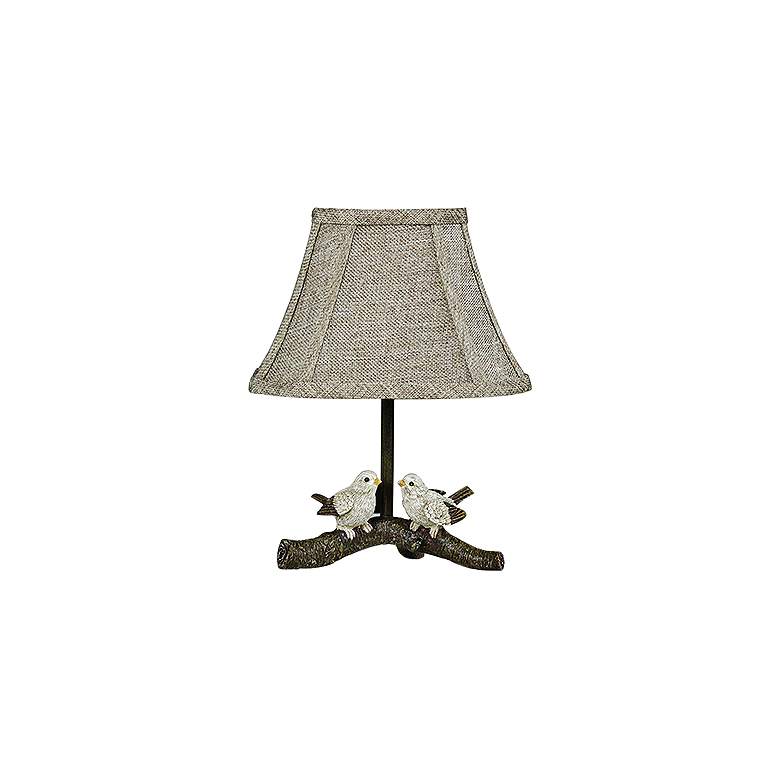 Image 1 Birds On Branch Paint Accent Table Lamp