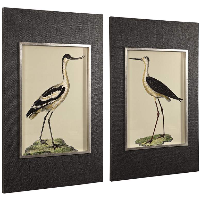 Birds On The Shore 44 1/2&quot; High 2-Piece Framed Wall Art Set