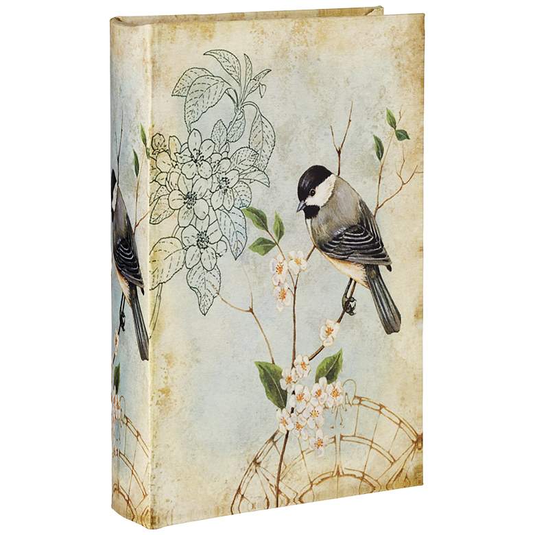 Image 1 Birdwatcher Chickadee Decorative Silk Book Box