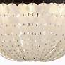 7_Birelle 18" Wide Dark Bronze Cream Shell 6-Light Chandelier more views