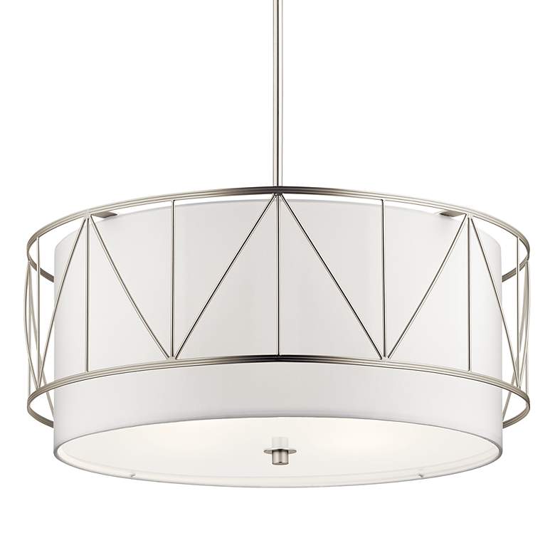Image 2 Birkleigh Satin Nickel 4Lt Pendant more views