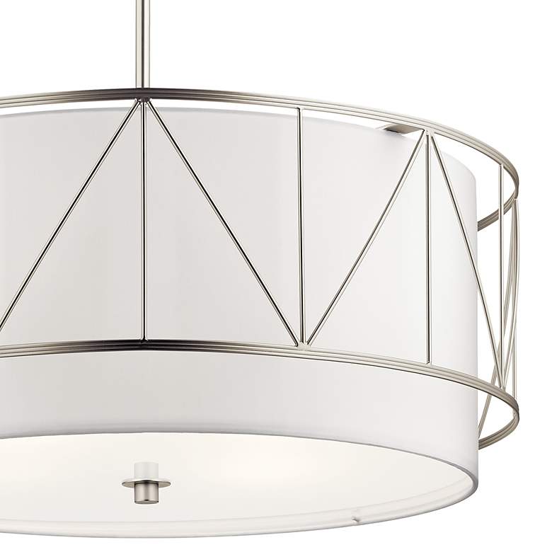 Image 3 Birkleigh Satin Nickel 4Lt Pendant more views